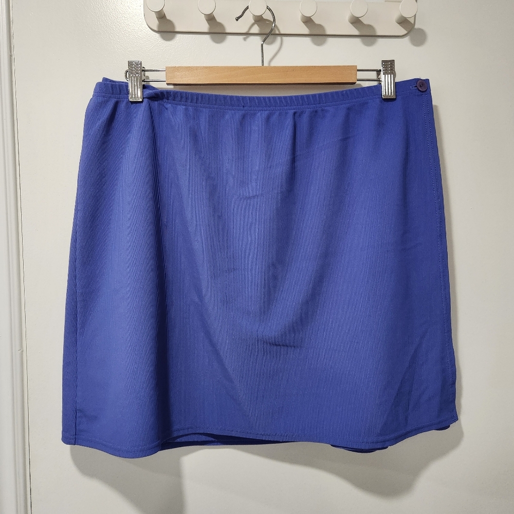 LL Bean Purple Wrap Skirt